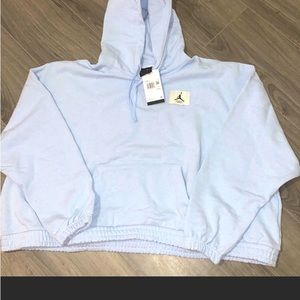 NWT JORDAN ESSENTIAL FLEECE HODDIE. SIZES 3X. BABY BLUE. RETAIL $80